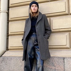 Wilfred charcoal coat